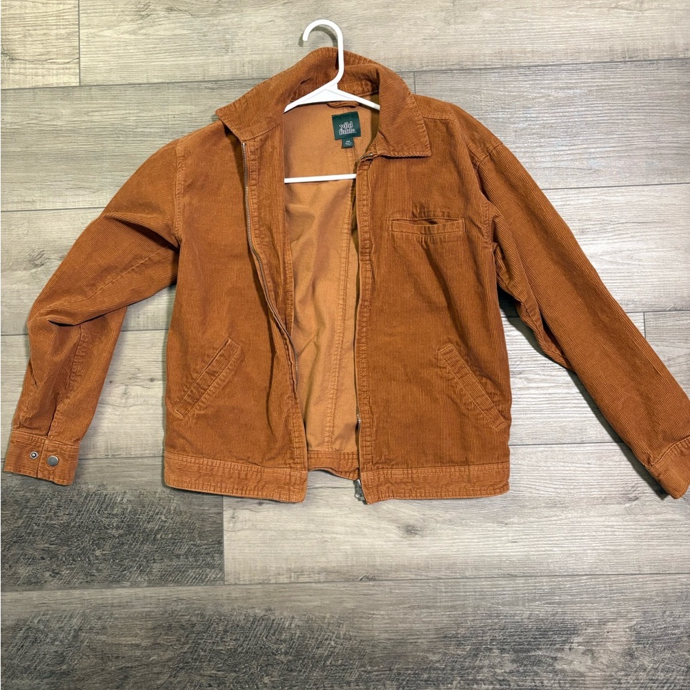 Brown Corduroy Blazer with Relaxed Fit
